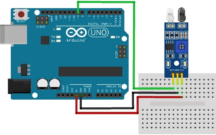 Подключение датчика ir к ардуино Подключение инфракрасного датчика к Arduino Uno: схема и программа