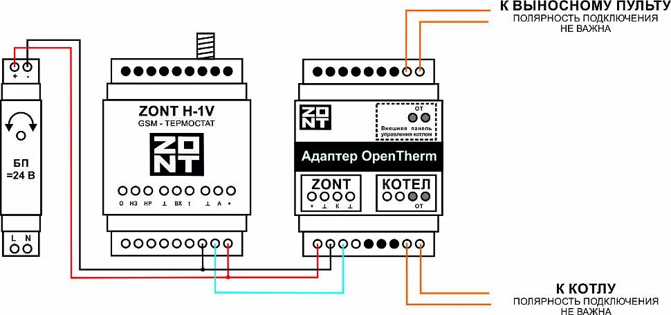 Подключение датчика к газовому котлу Подключение Zont к котлам с OpenTherm Безопасность плюс Дзен