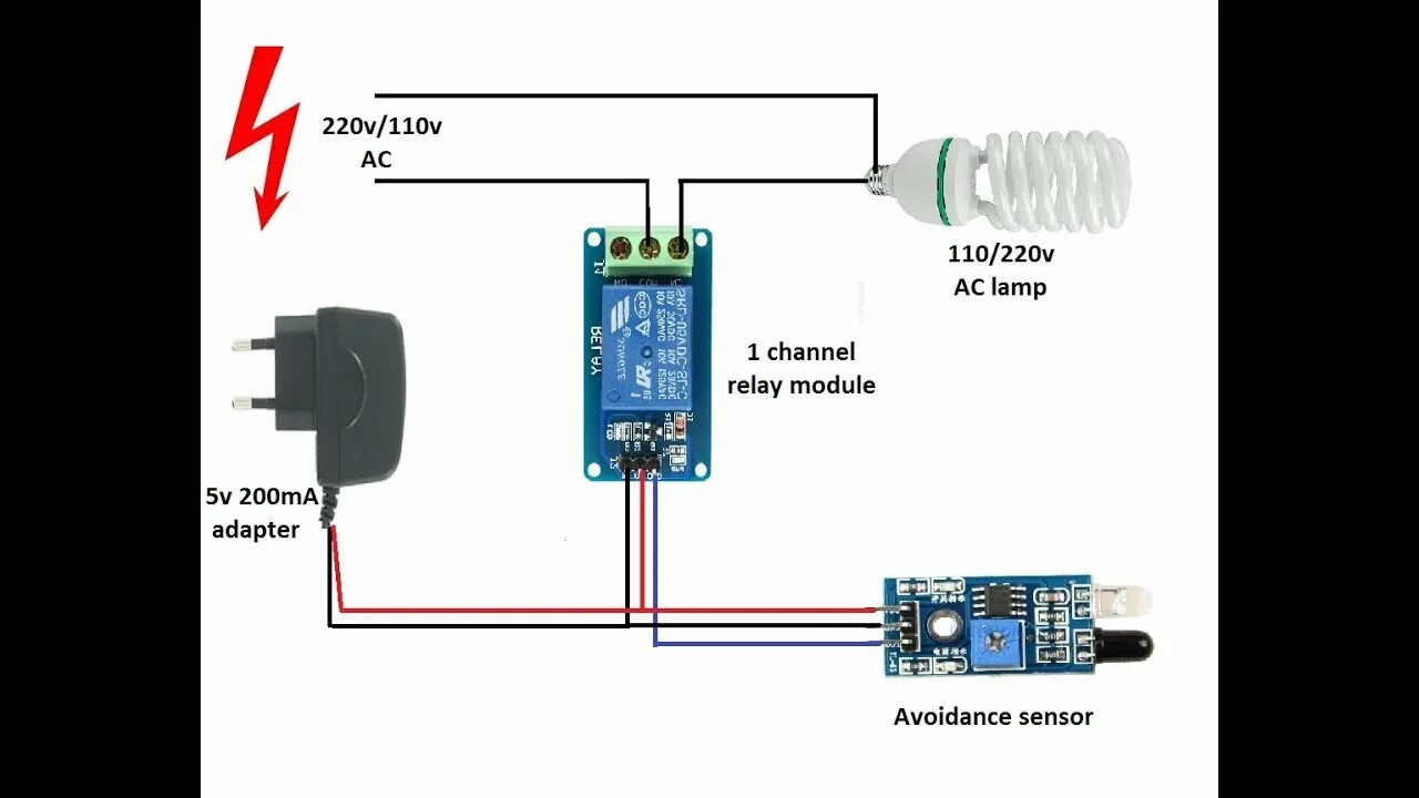 Подключение датчика к коммуникатору Control your home with electronic circuits...DIY 3 channel relay Module - YouTub