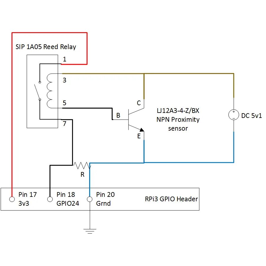 Подключение датчика к реле raspberry pi - Connecting NPN proximity sensor to rpi3 using reed relay - Electr