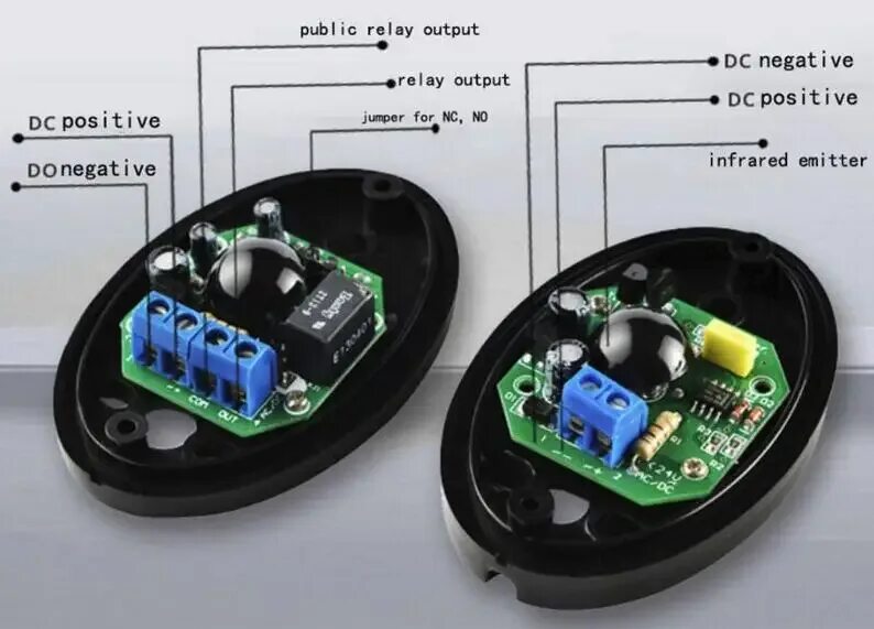 Подключение датчика калитки DC/AC 12 24V водонепроницаемый инфракрасный фотоэлемент дверь ИК-датчик автомати