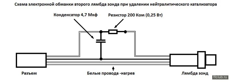 Подключение датчика кислорода электронная обманка лямбда зонда схема - DRIVE2