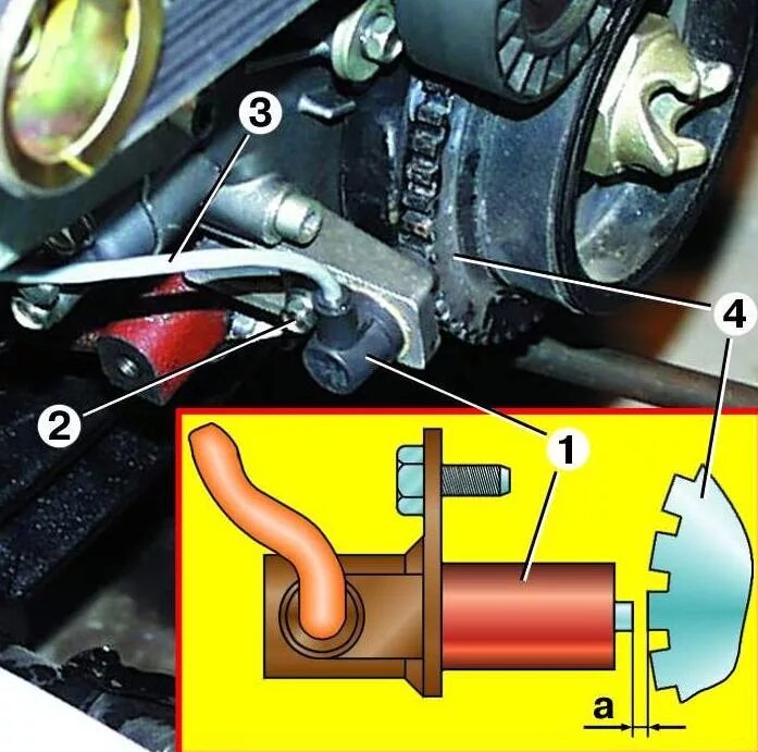 Подключение датчика коленвала 406 Checking and replacing sensors ZMZ-406