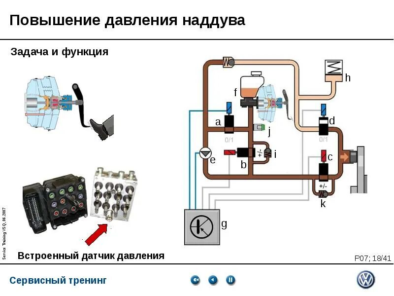 Подключение датчика наддува турбины EXD06