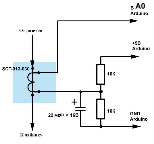 Подключение датчика напряжения Dubbio sullo scratch per il sensore SCT 013 030 - Generale - Arduino Forum