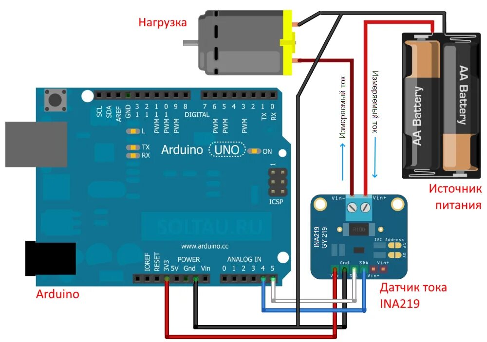 Подключение датчика напряжения к ардуино Как подключить датчик тока к Arduino - Блог об Arduino, ПЛИС и современных техно