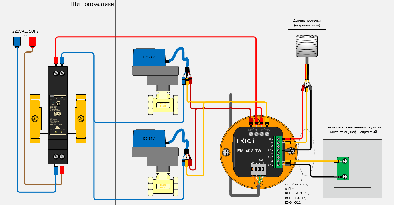 Подключение датчика нк3022 FM-402-1W - for iRidium developers