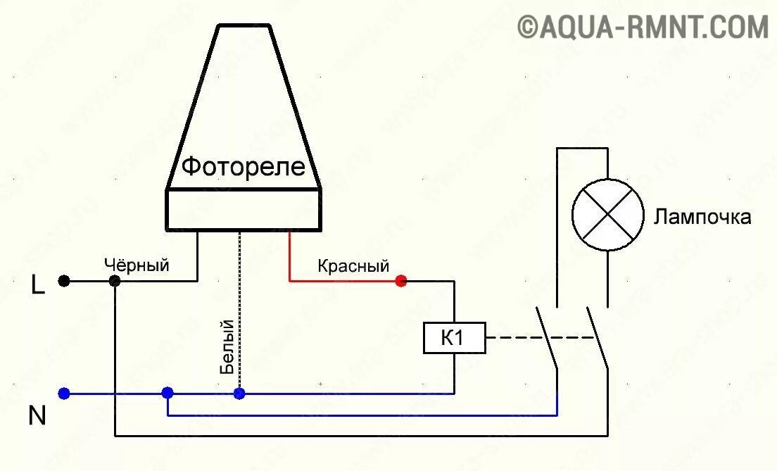 Подключение датчика освещения Как подключить фотореле для уличного освещения к фонарю