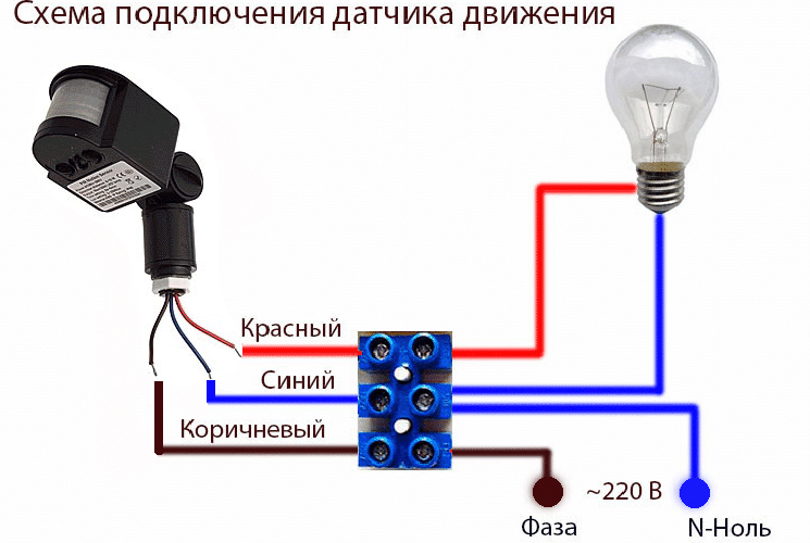 Подключение датчика освещения день ночь Датчики движения для включения света: выбор и подключение