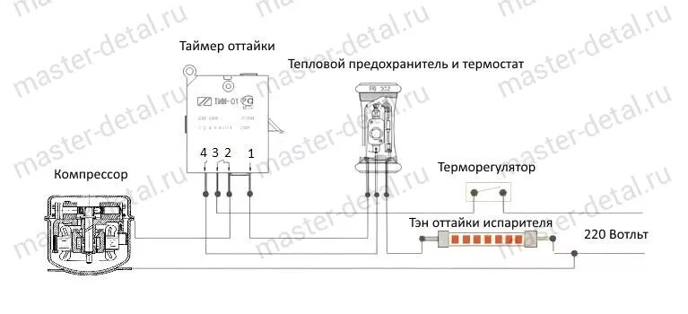 Подключение датчика оттайки холодильника Купить таймер оттайки механический 16002554500 Paragon made in USA для холодильн