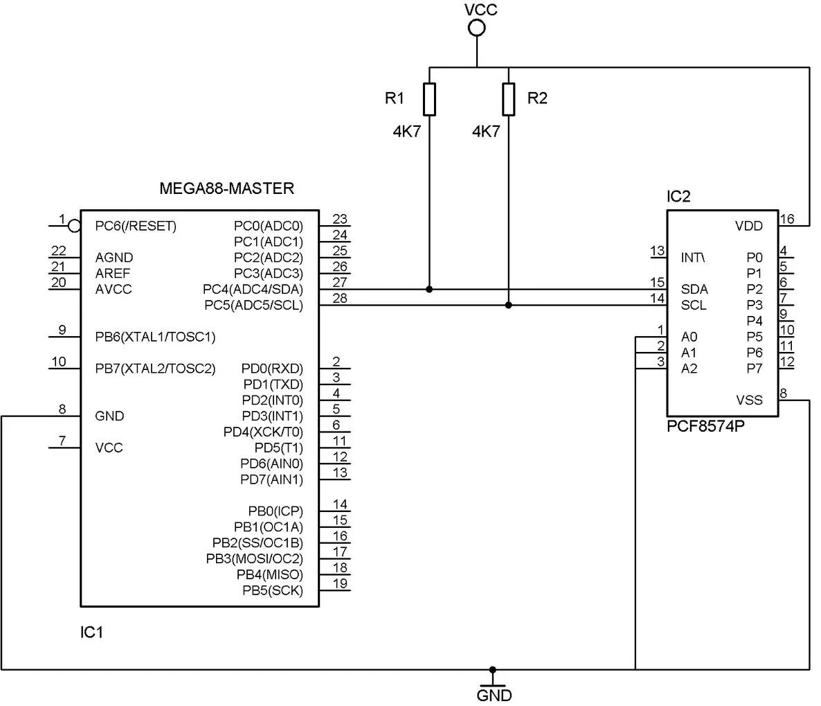 Atmega16/Atmega32, Tutorial Mengakses LCD I2C 20x4 CVAVR - Mikrokontroler dan Cl