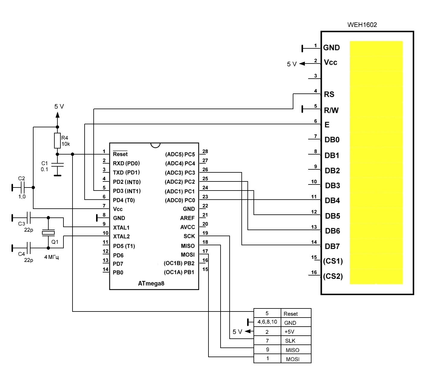 Подключение датчика по i2c atmega ассемблер Управление LCD и OLED дисплеями на AVR-ассемблере / Habr