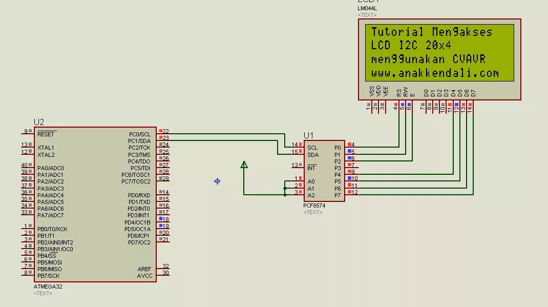 Подключение датчика по i2c atmega ассемблер Atmega16/Atmega32, Tutorial Mengakses LCD I2C 20x4 CVAVR - Mikrokontroler dan Cl