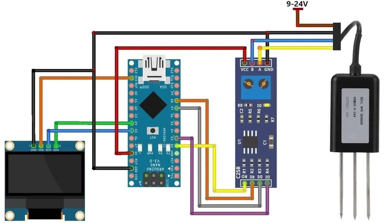 Подключение датчика почвы к ардуино MAX485 TTL to RS-485 Modules for soil NPK sensor - Interfacing w/ Software on th