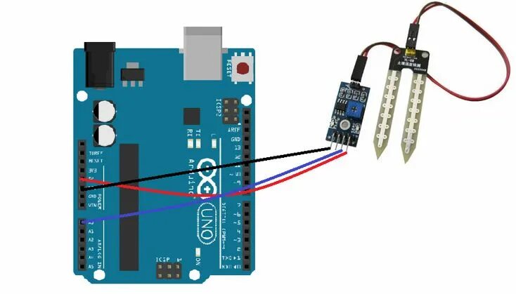 Подключение датчика почвы к ардуино Interface Soil Moisture Sensor and Arduino Arduino, Arduino projects, Diy tech