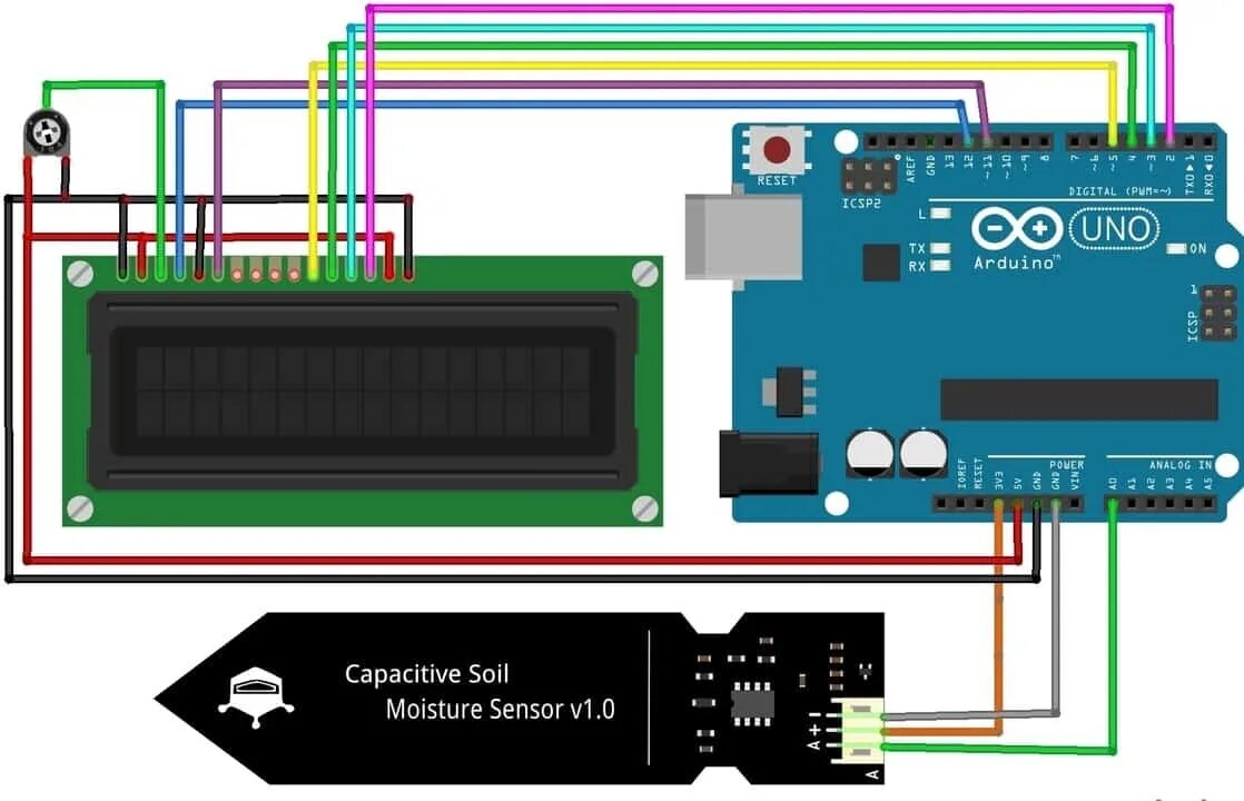 Подключение датчика почвы к ардуино Sensor 1