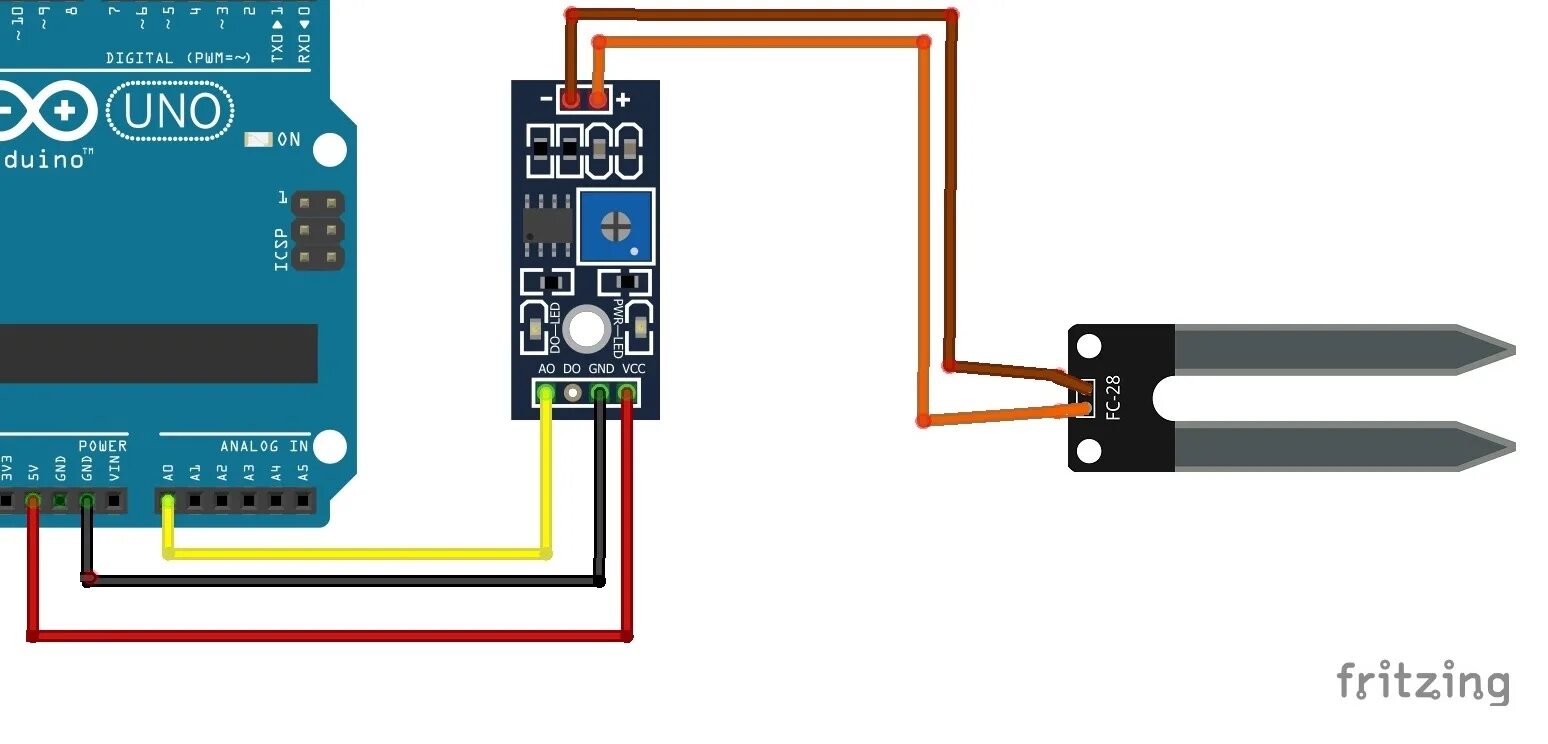 Подключение датчика почвы к ардуино Автоматический полив растений arduino