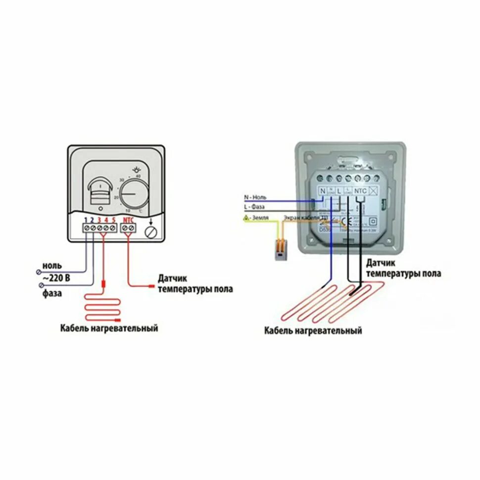 Подключение датчика пола к терморегулятору Электрический теплый пол WarmCoin ECO 12 м² (нагревательный мат 0,5*24м) + Термо
