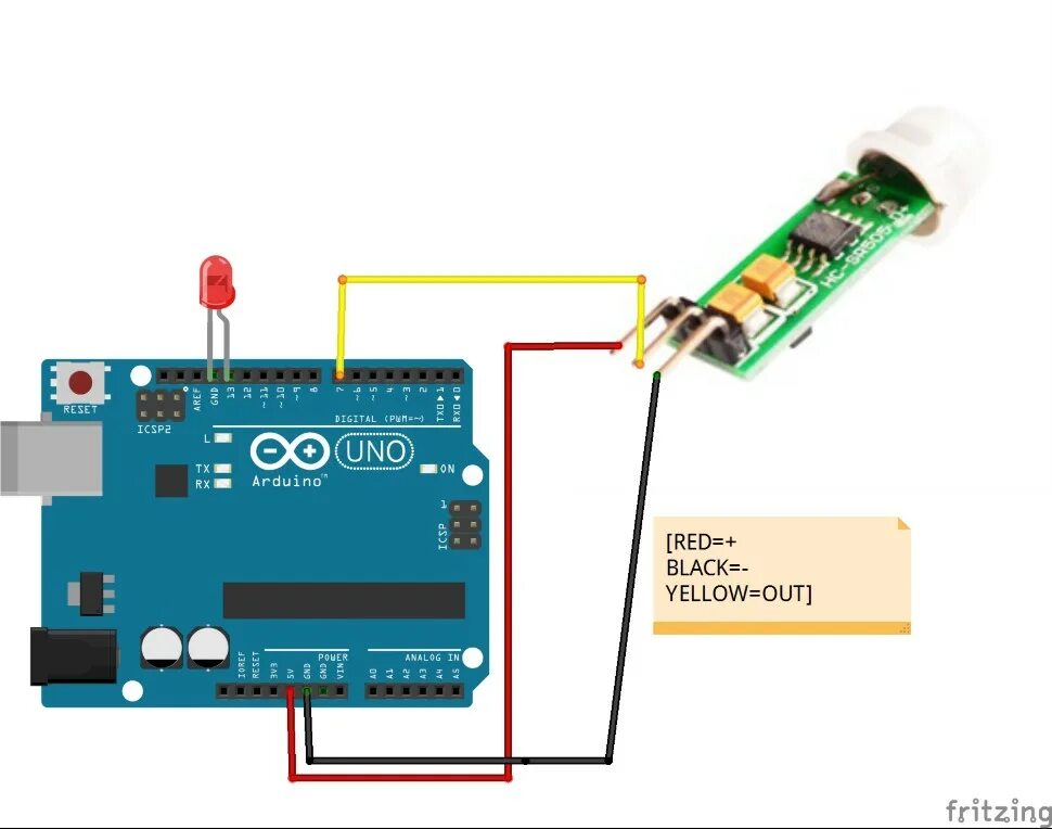 Arduino датчик препятствия KY-032 подключение РобоТехника18