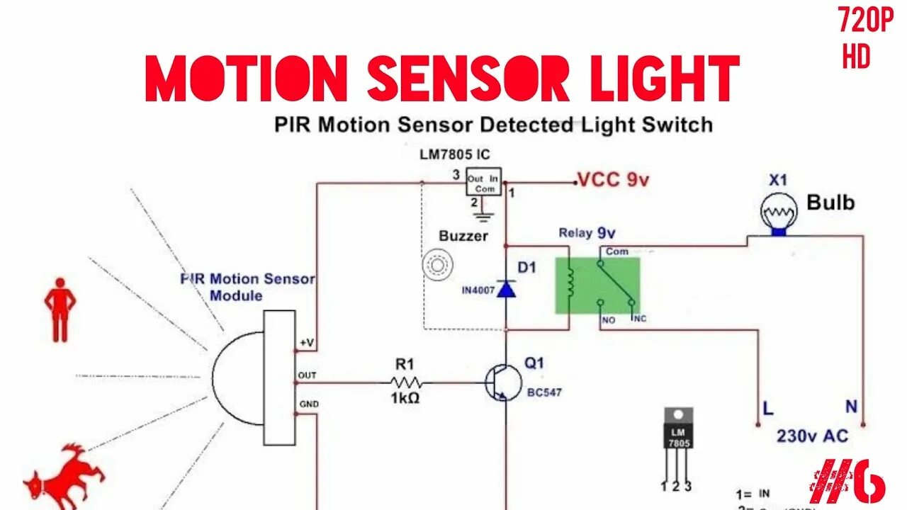 Подключение датчика приближения HOW TO MAKE MOTION SENSOR LIGHT - YouTube