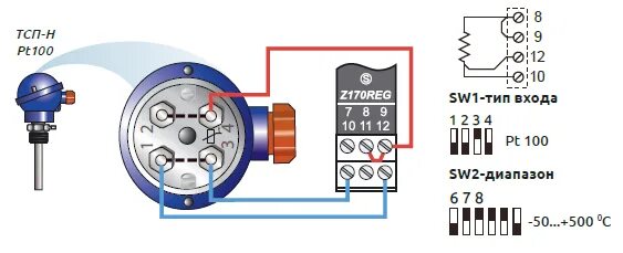 Подключение датчика pt100 Z109REG2: универсальный преобразователь с гальванической развязкой Seneca. КИП-С