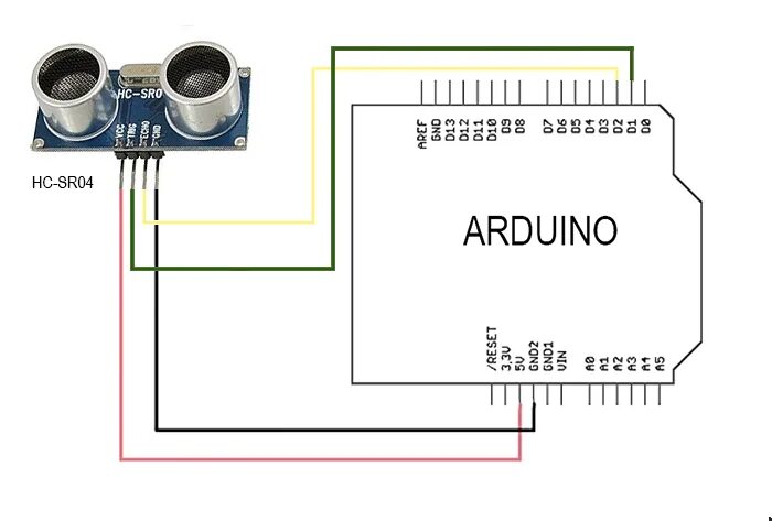 Подключение датчика расстояния Подключение дальномера hc-sr04 к arduino - micropi