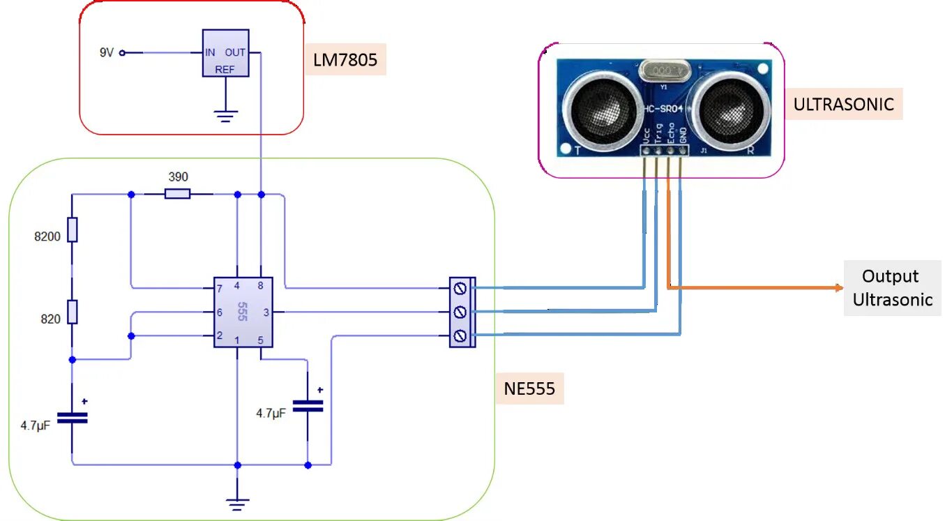 Подключение датчика расстояния Hc sr04 схема принципиальная