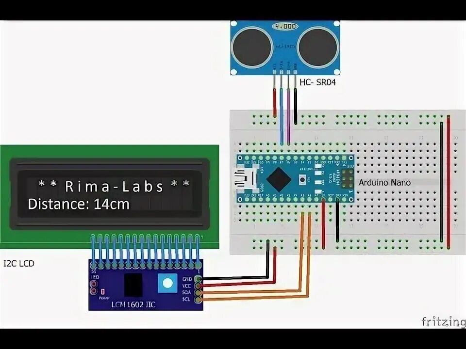 Подключение датчика расстояния к ардуино Ultrasonic Sensor HC-SR04 and Arduino - YouTube