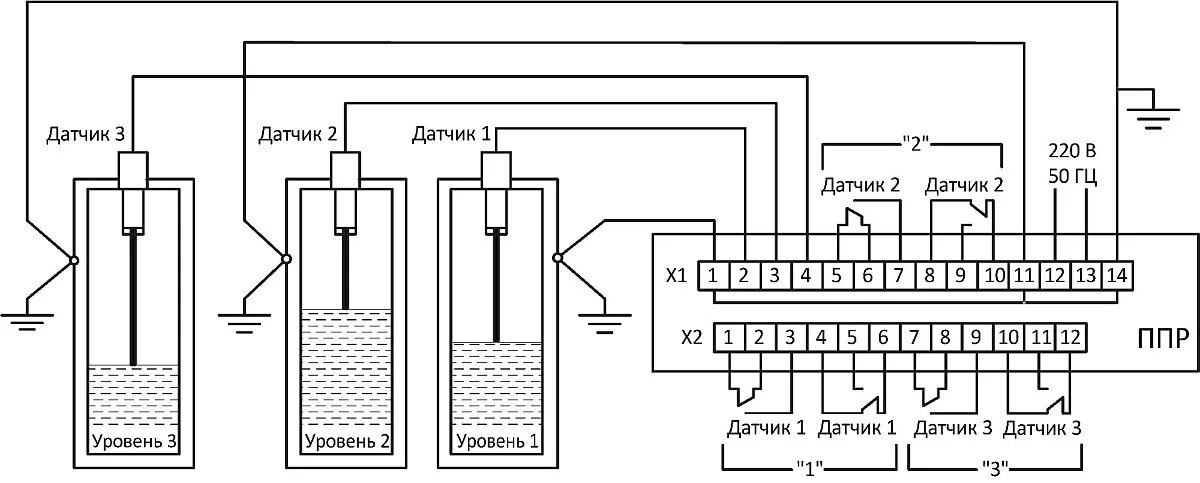 Подключение датчика реле уровня рос 301 Рос 301