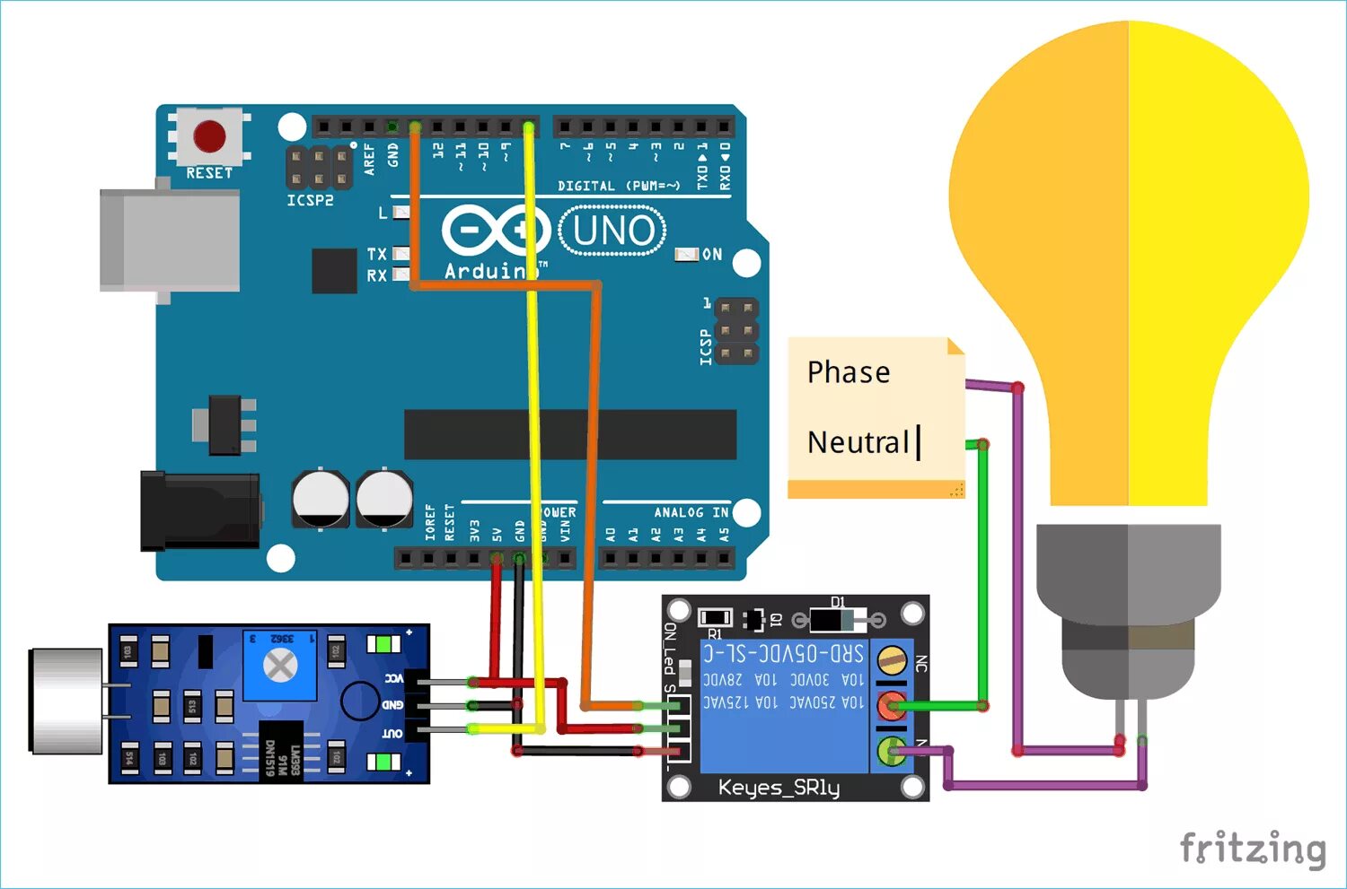 Подключение датчика шума Arduino Whistle Detector Switch using Sound Sensor Arduino, Arduino sensors, Ard