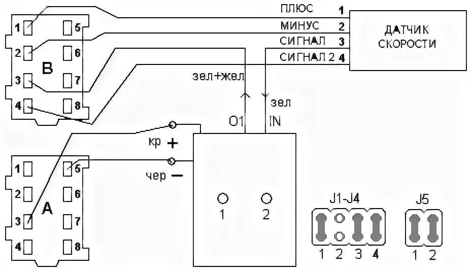 Подключение датчика скорости камаз 3 контакта Ответы Mail.ru: распиновка мазовского спидометра ABCD