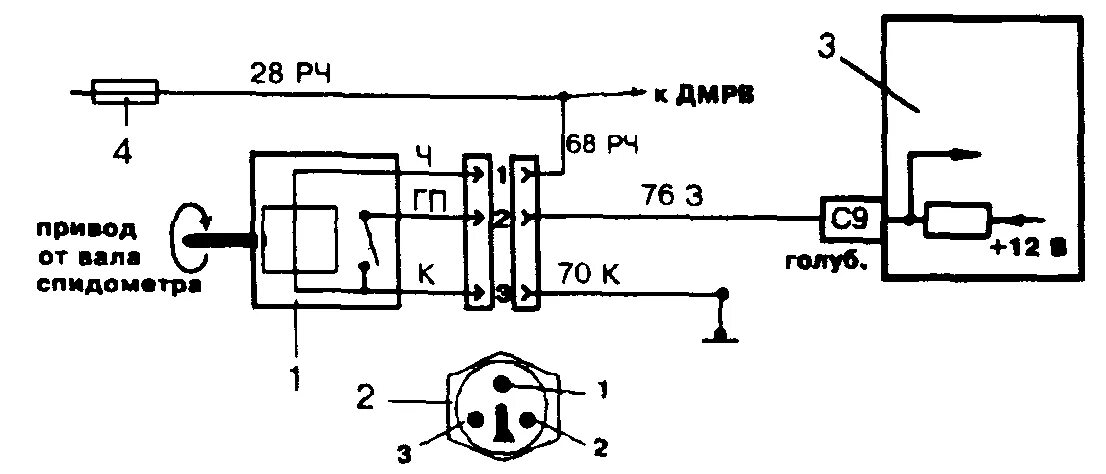 Подключение датчика скорости камаз 3 контакта Где именно находится датчик скорости ВАЗ-2114