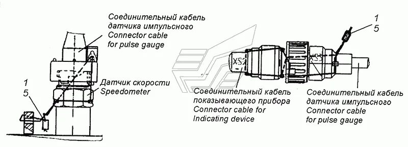 Подключение датчика скорости камаз 4 контакта 6520-3840002-50 Пломбировка датчика скорости КамАЗ-43253, 43255 (Евро-4) (Чертеж