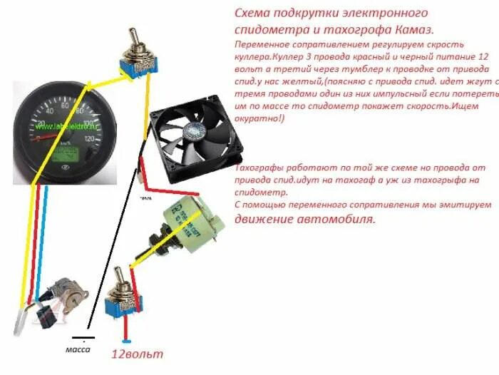 Подключение датчика спидометра камаз Что обязан сделать водитель при работе на линии в случае выхода из строя спидоме
