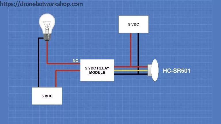 Подключение датчика sr501 HC-SR501 with Arduino & Raspberry Pi DroneBot Workshop