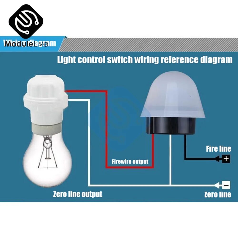 Подключение датчика света день ночь Купить AS-20 DC 12V AC 110V 220V 10A водонепроницаемый чувствительный автоматиче