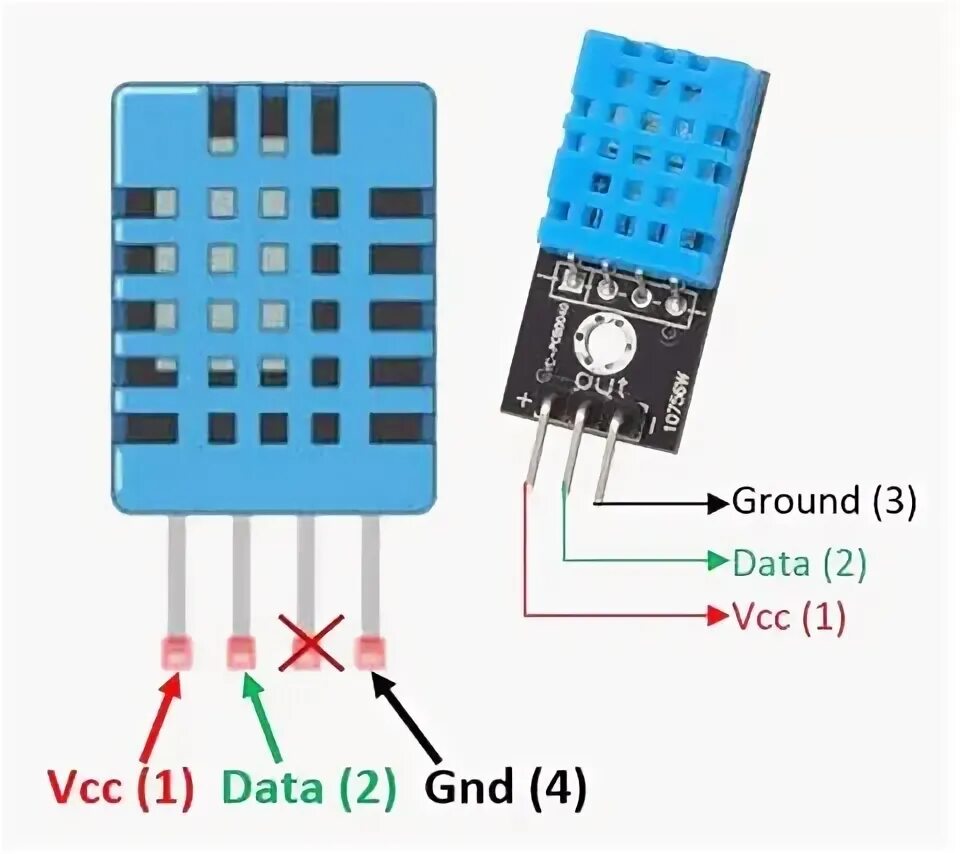 Подключение датчика температуры dht11 Arduino данные на телевизоре от датчика DHT11