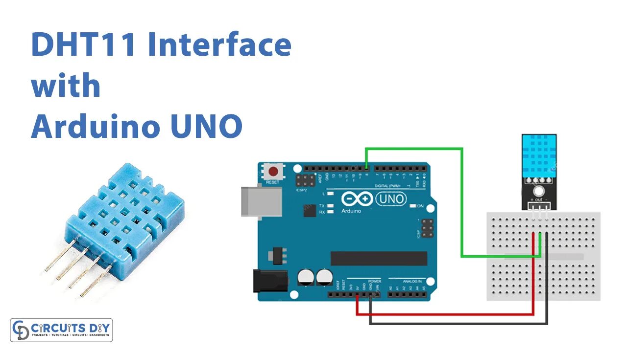 Подключение датчика температуры dht11 Interface DHT11 Module With Arduino UNO