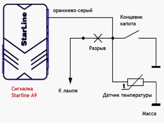 Подключение датчика температуры двигателя старлайн а91 Сигнализация глючит! - Сообщество "Автоэлектрика" на DRIVE2