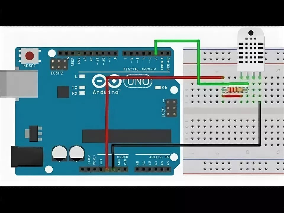 Подключение датчика температуры и влажности к ардуино Датчик температуры и влажности DHT22 и подключение его к arduino nano - YouTube