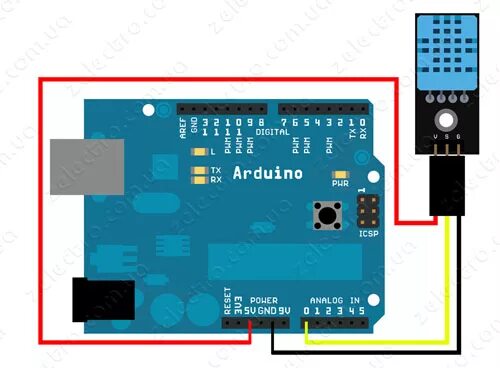 Подключение датчика температуры и влажности к ардуино Датчик температуры и влажности DHT11 - FLProg