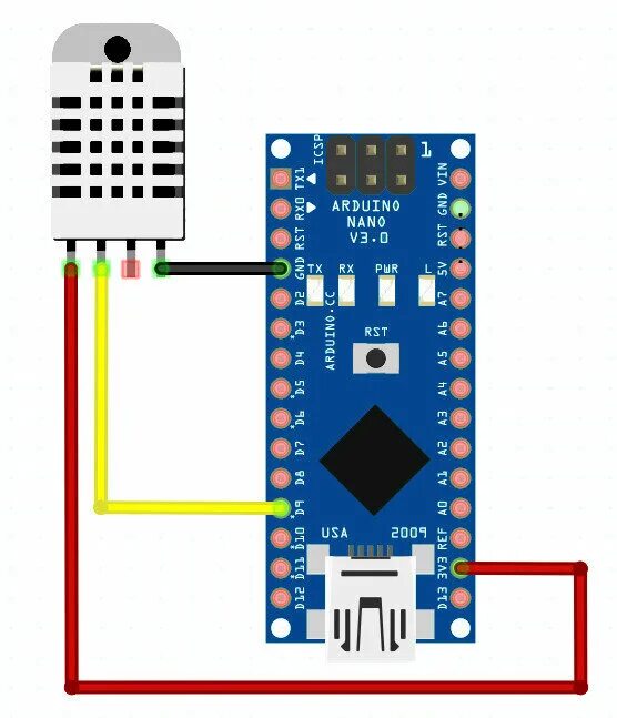 Подключение датчика температуры и влажности к ардуино DHT22 - Датчик влажности и температуры - купить по выгодной цене на Яндекс.Марке