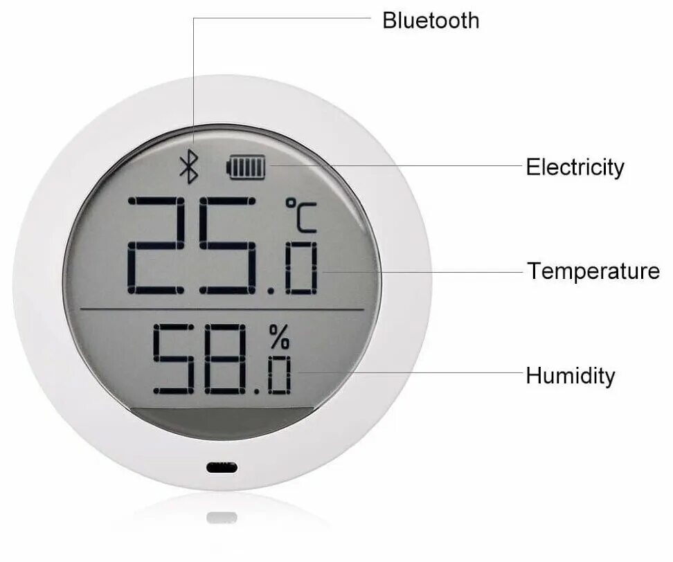 Подключение датчика температуры и влажности xiaomi Термометр Xiaomi Mijia Hygrometer Bluetooth Global, белый - купить в интернет-ма