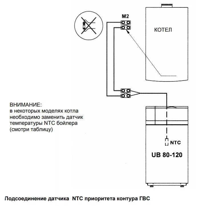 Подключение датчика температуры к газовому котлу бакси Емкостной водонагреватель для настенных котлов BAXI UB 80 KSG71412211 - купить с