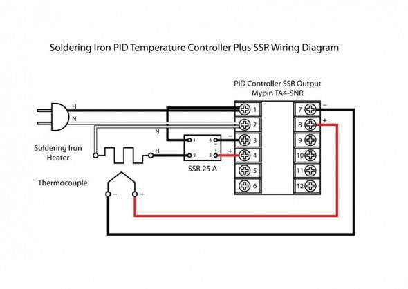 Подключение датчика температуры к контроллеру K Type Thermocouple Wiring Diagram helloo