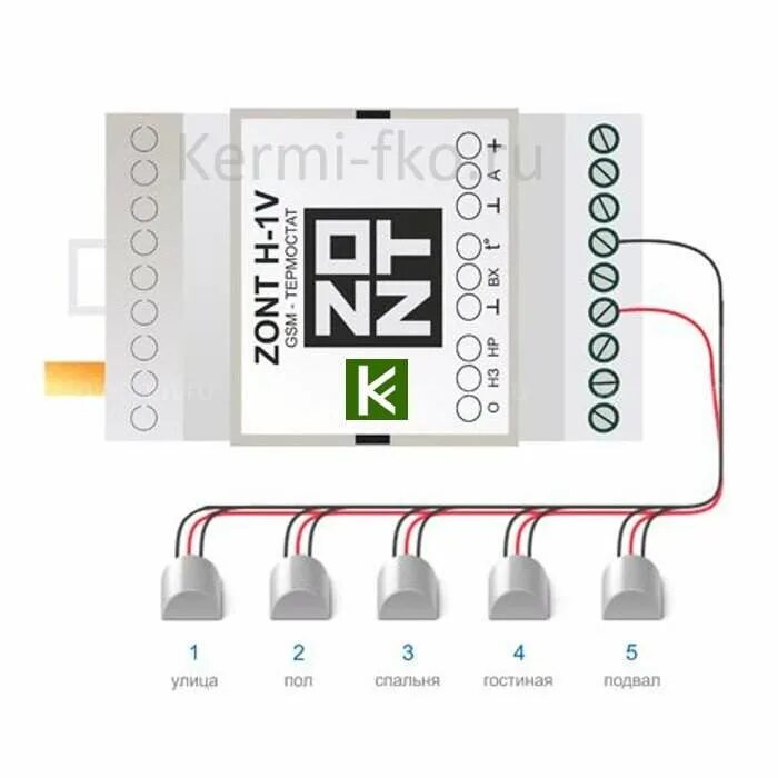 Подключение датчика температуры к zont h1v купить термостат Эван GSM-Climate ZONT-H1V цена