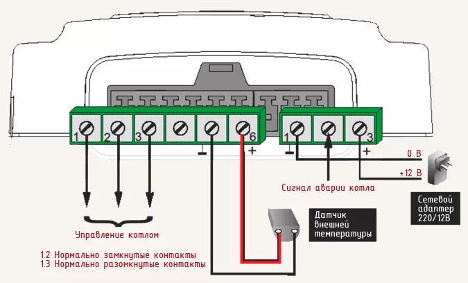 Подключение датчика температуры к zont h1v GSM-термостат GSM-Climate ZONT H-1V