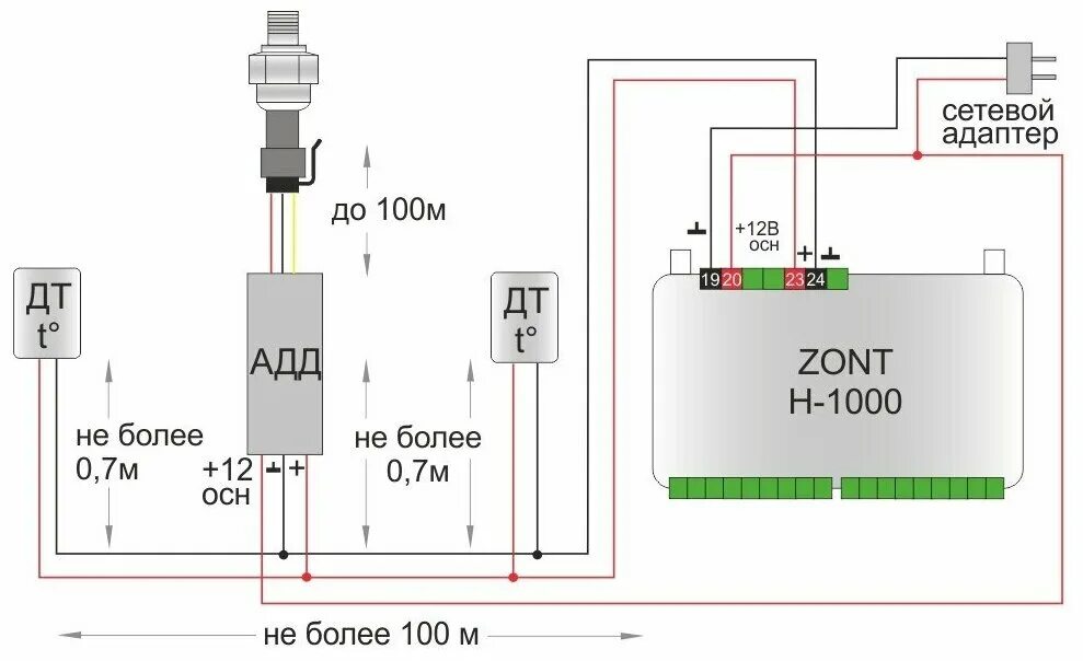 Подключение датчика температуры к zont h1v Адаптер датчика давления Zont - Системы управления для котлов - купить по выгодн