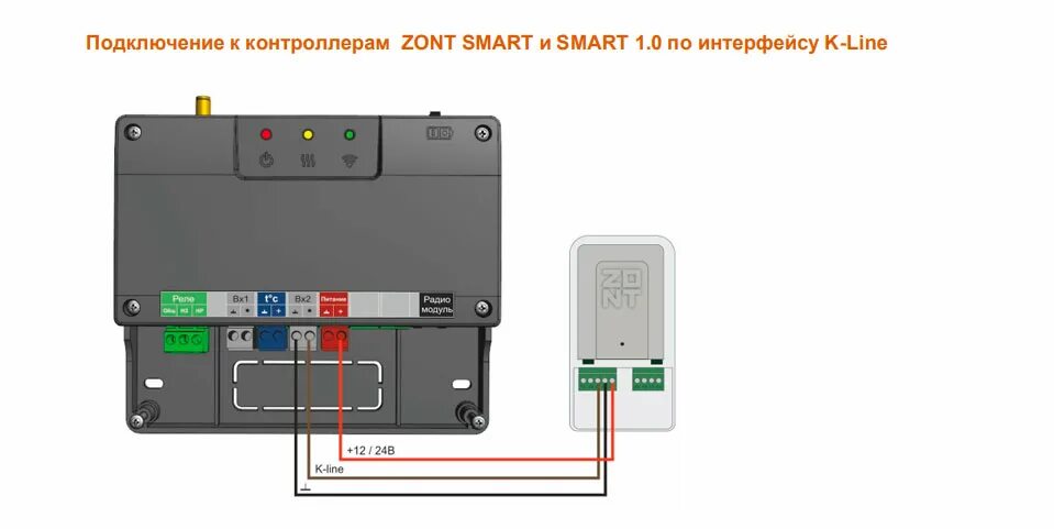 Подключение датчика температуры к zont smart new Адаптер OpenTherm ECO (763) к GSM и Wi-Fi модулям ZONT (ML00004933)