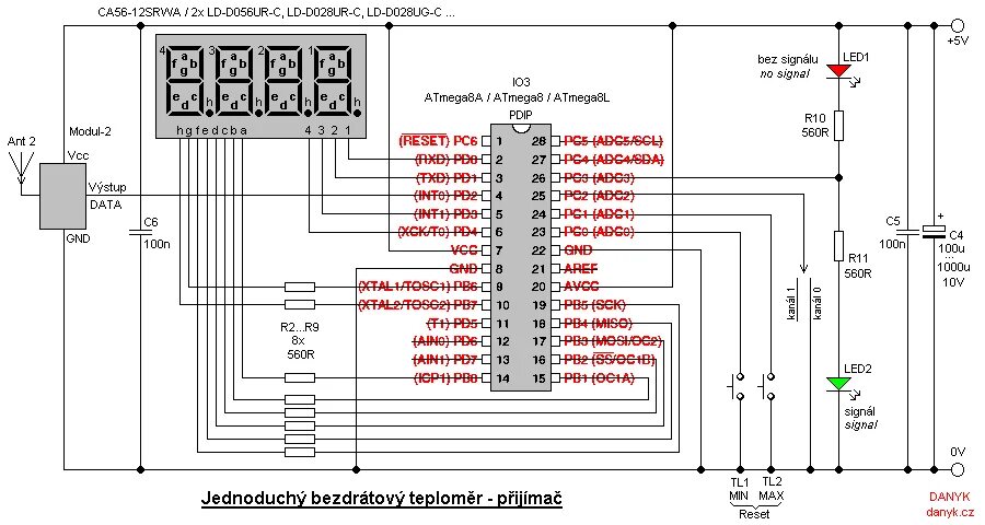 Подключение датчика температуры lm75 к мк atmega8 Пилим беспроводный термометр. ClockFan Дзен